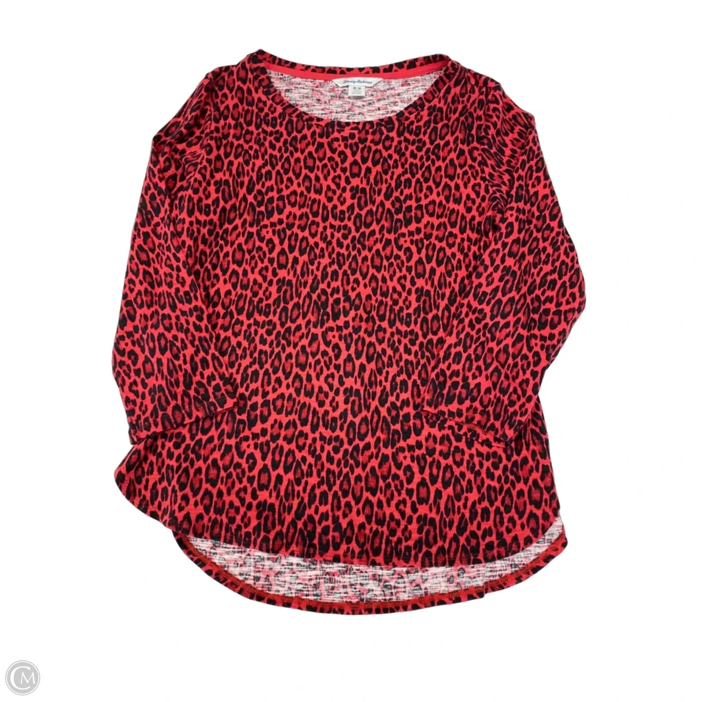 Top Long Sleeve By Tommy Bahama In Animal Print, Size: M
