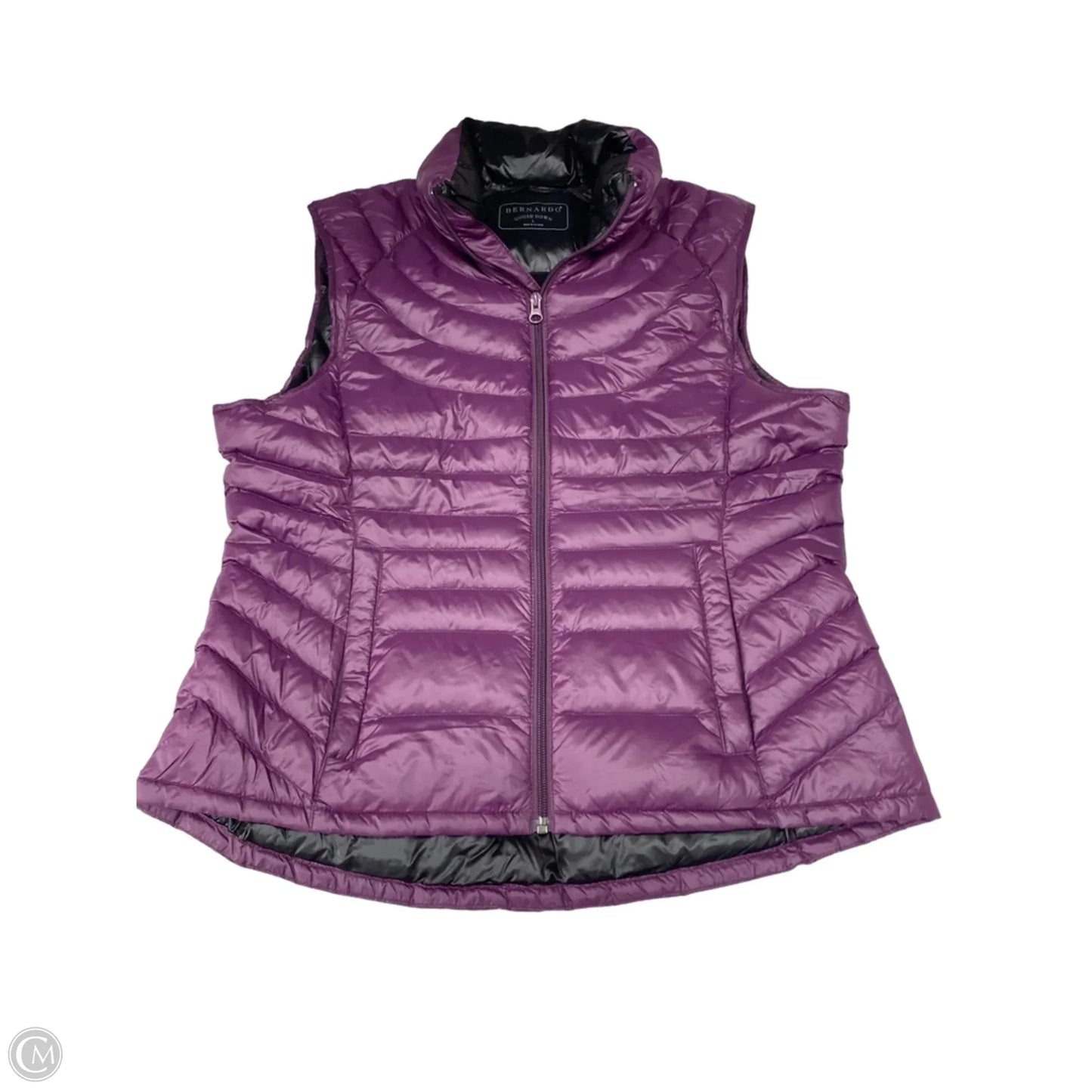 Vest Puffer & Quilted By Bernardo In Purple, Size: L