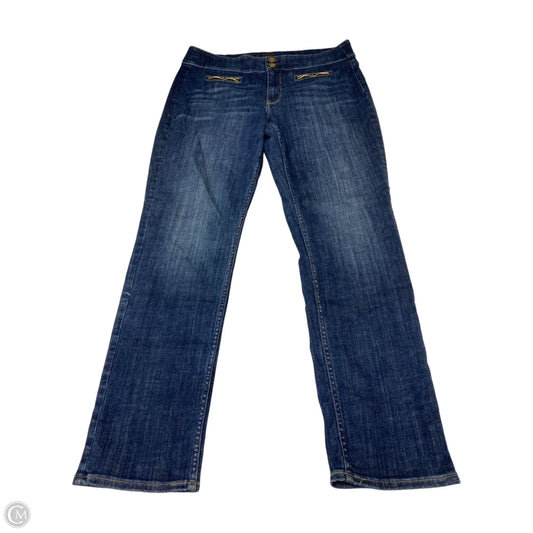 Jeans Wide Leg By White House Black Market In Blue Denim, Size: 14