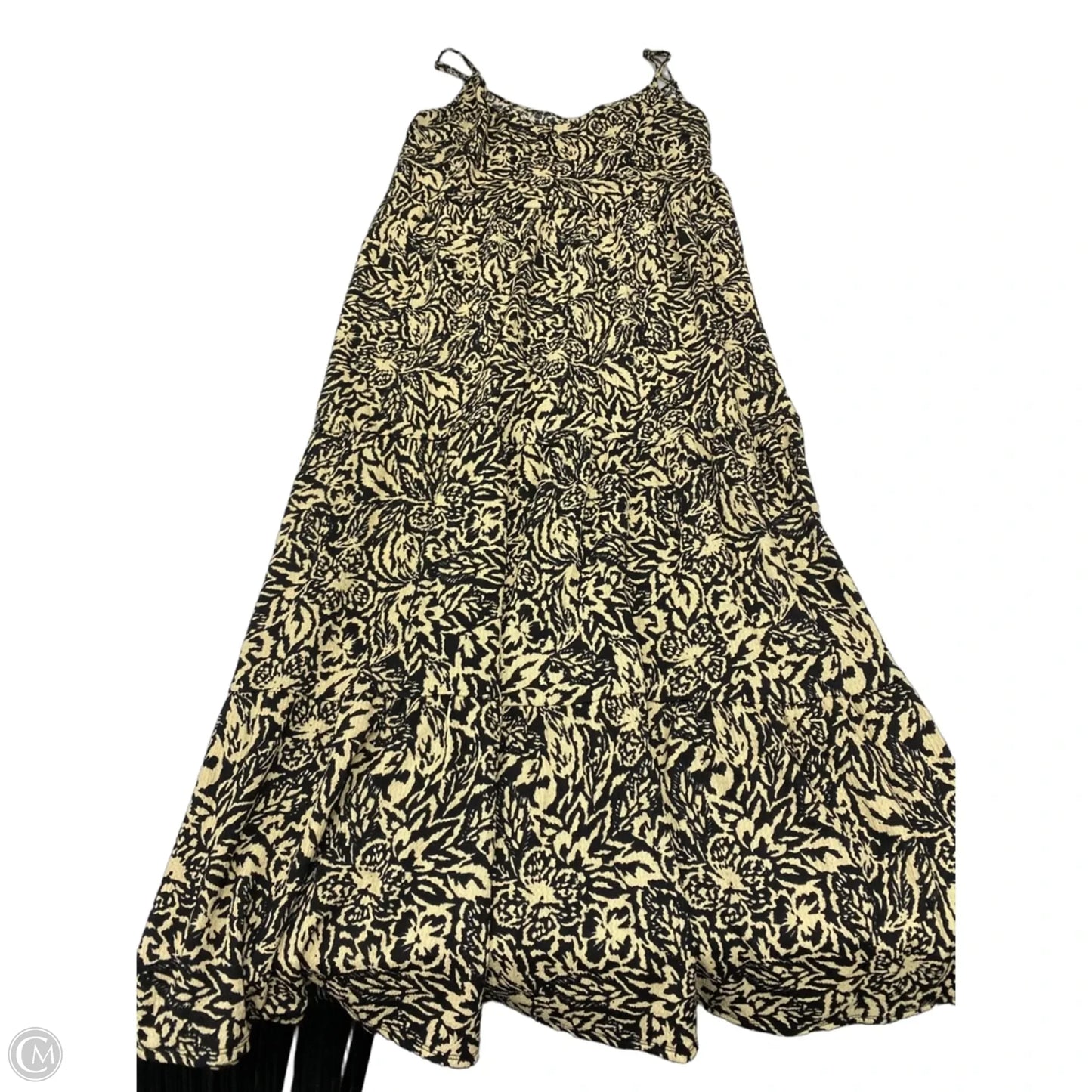 Dress Casual Maxi By Clothes Mentor In Black & Cream, Size: L