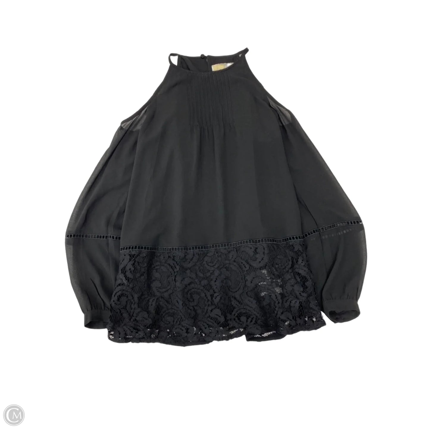 Blouse Designer By Michael By Michael Kors In Black, Size: S
