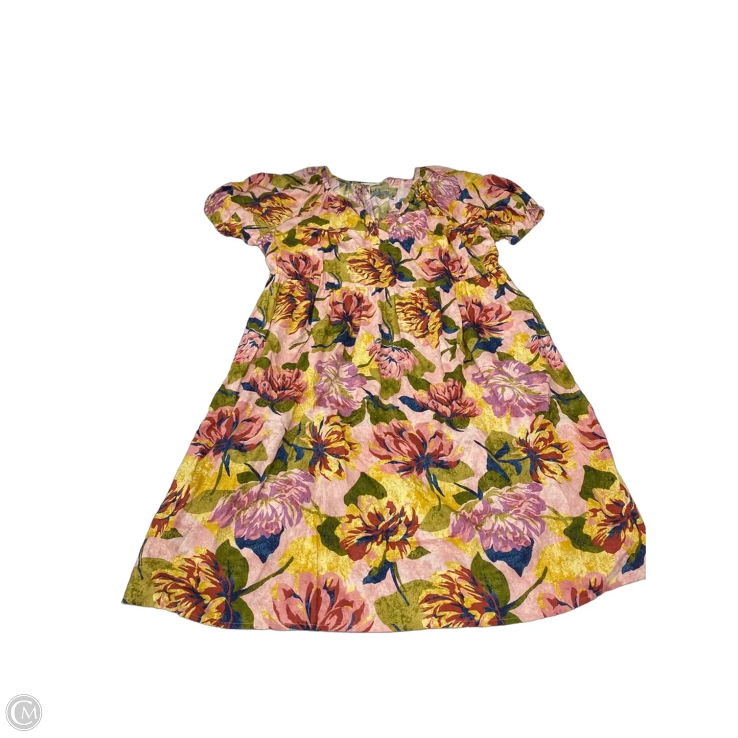 Dress Casual Midi By Terra & Sky In Floral Print, Size: 1x