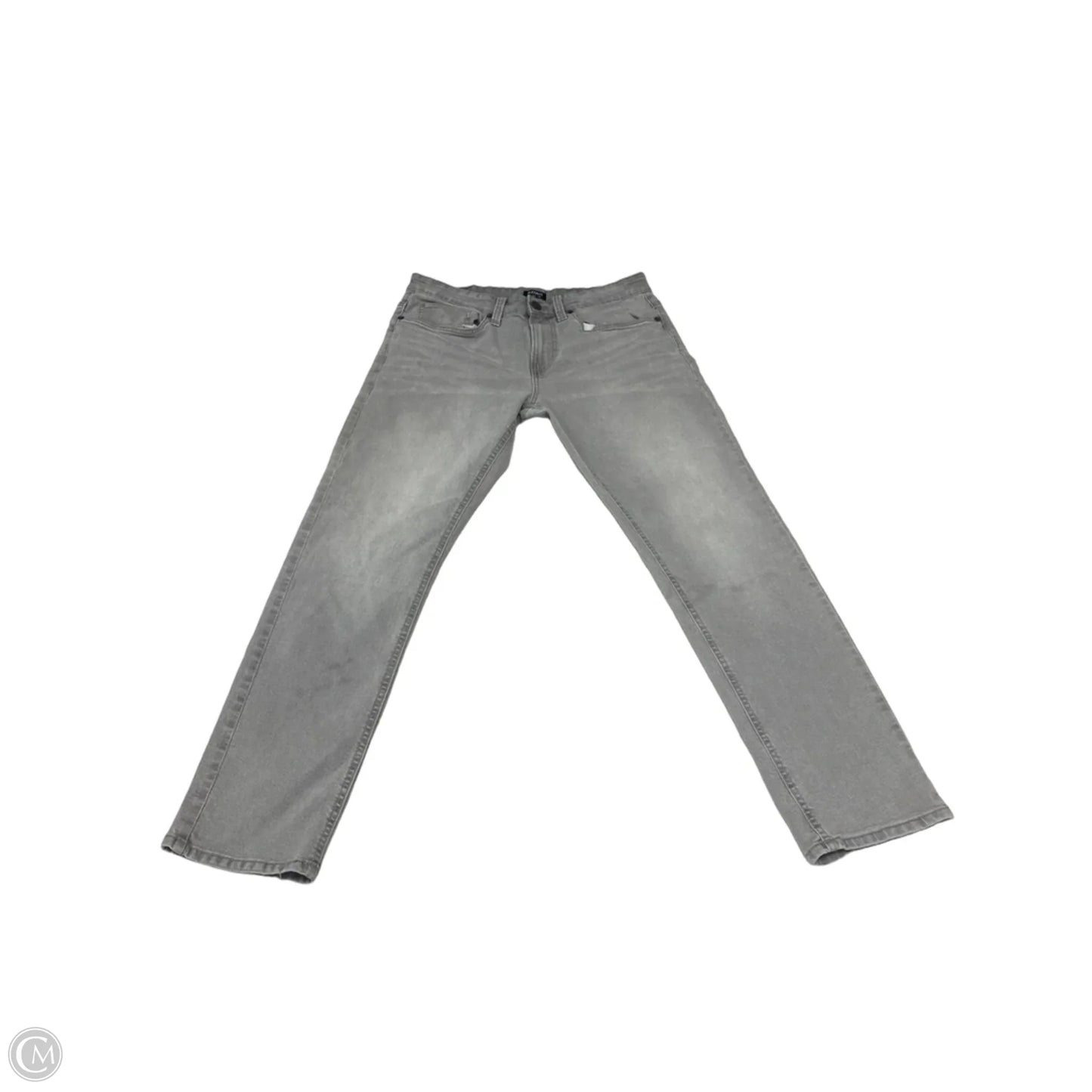 Jeans Straight By Buffalo David Bitton In Grey Denim, Size: 16