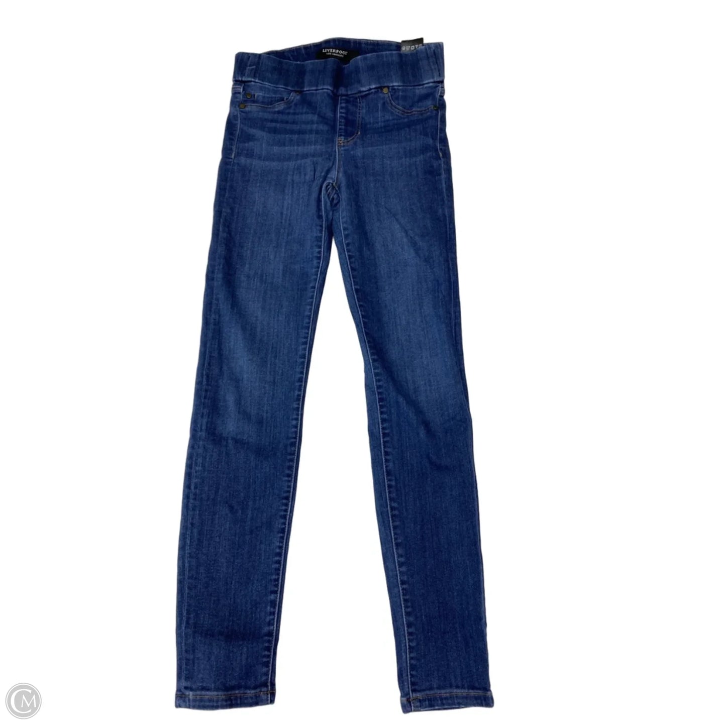 Jeans Jeggings By Liverpool In Blue Denim, Size: 4