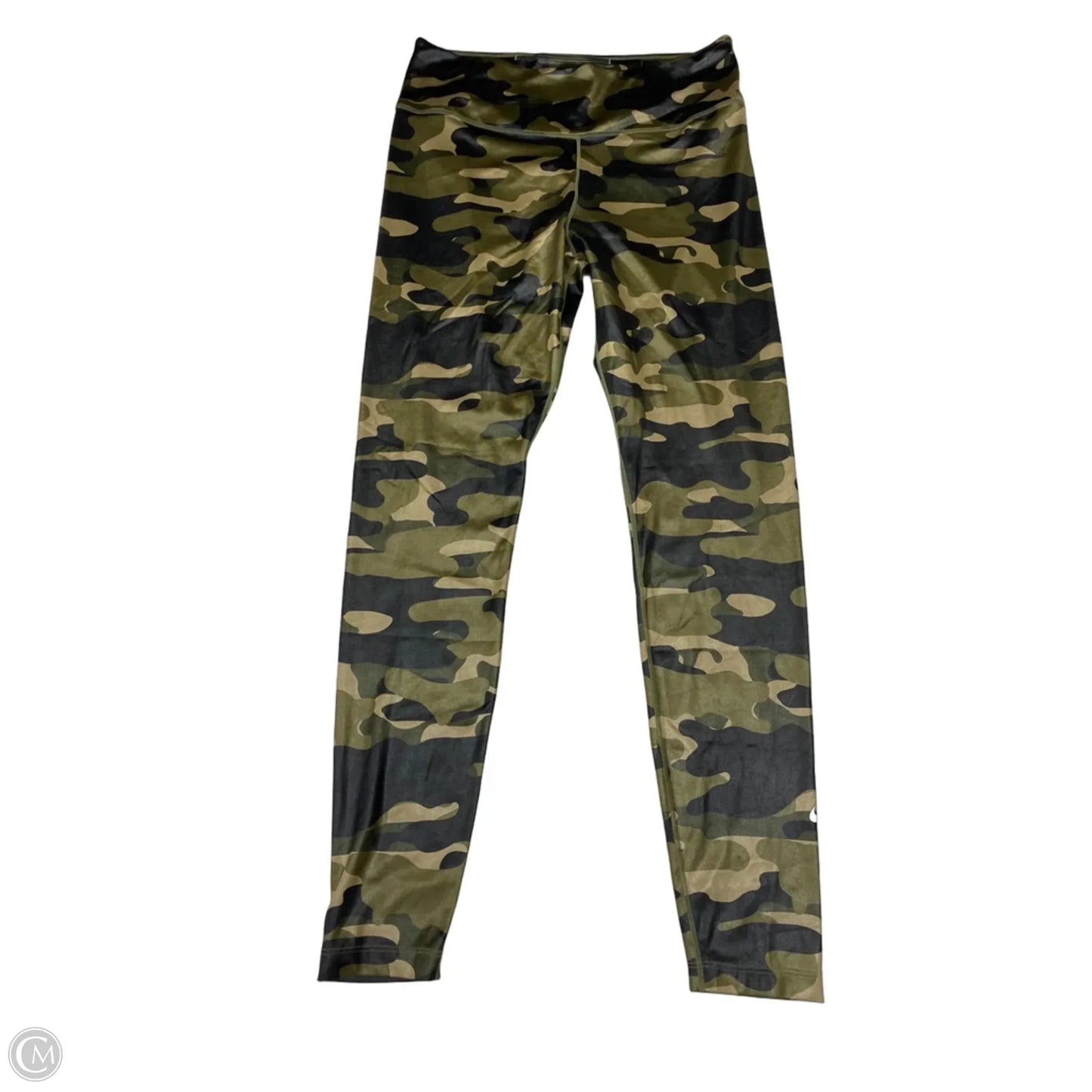 Athletic Leggings By Nike In Camouflage Print, Size: L