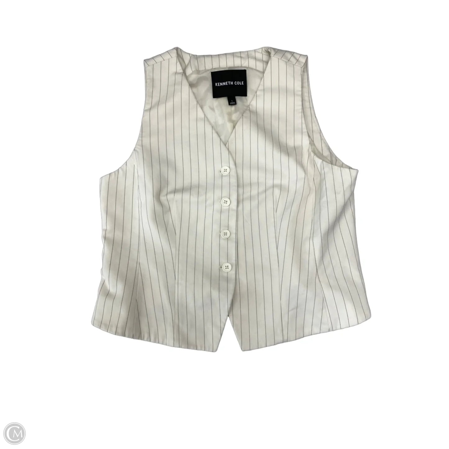 Pants Set 2pc By Kenneth Cole In Cream, Size: L