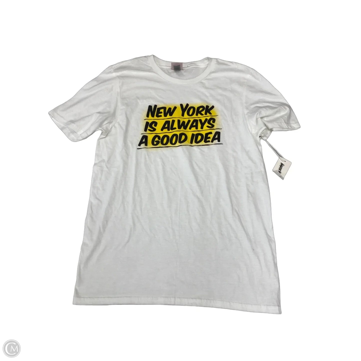 Top Short Sleeve Basic By Clothes Mentor In White, Size: S