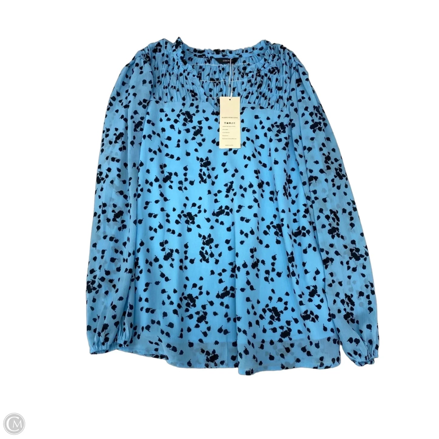 Blouse Long Sleeve By Dokotoo In Blue, Size: Xl