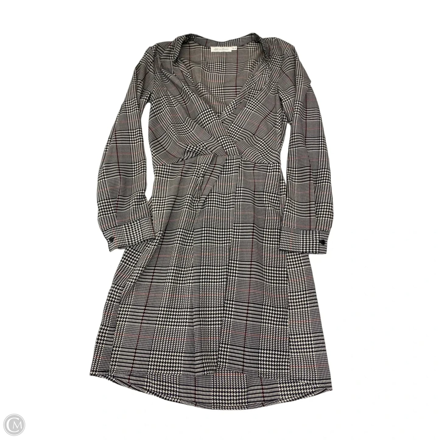 Dress Work By All In Favor In Checkered Pattern, Size: Xs