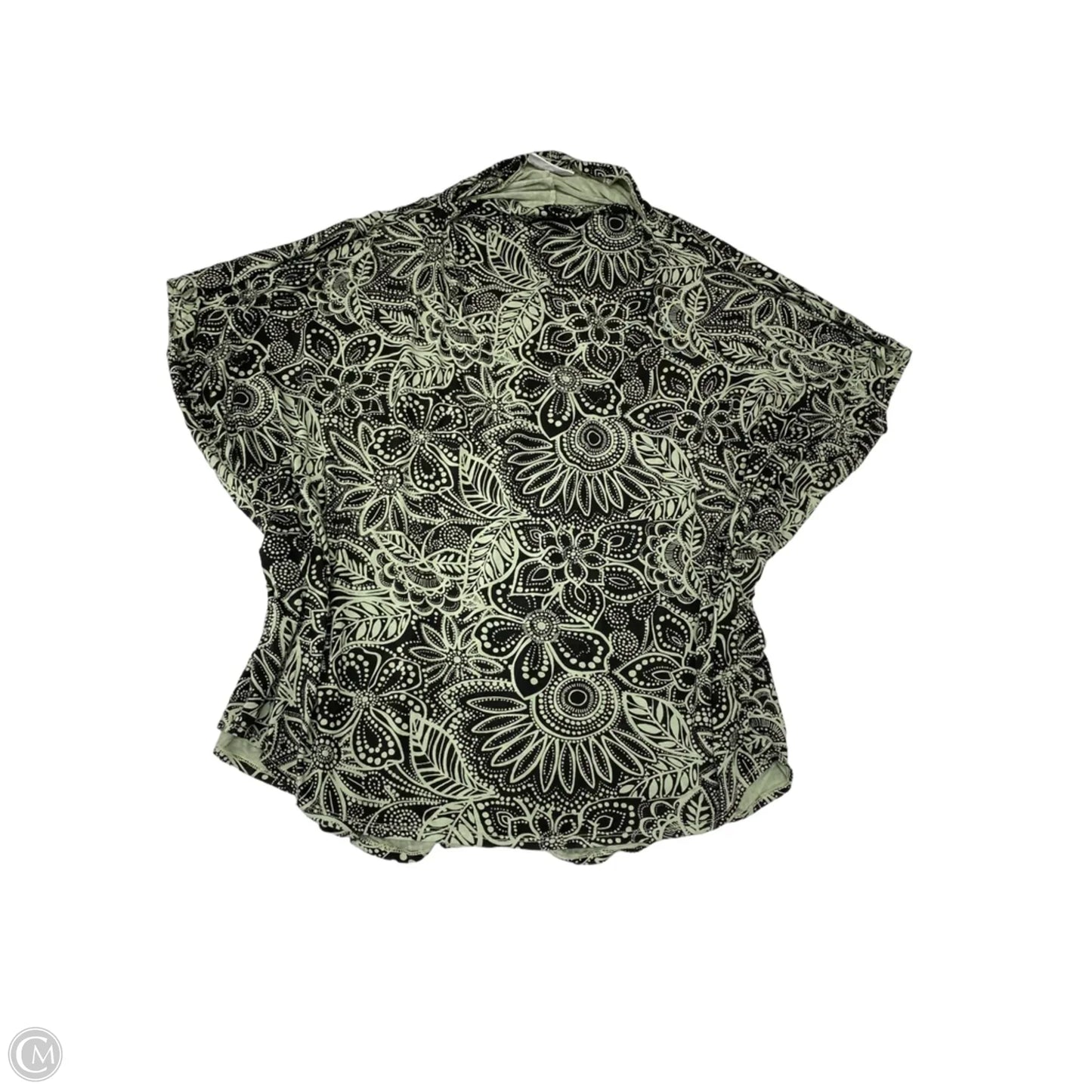 Top Short Sleeve By Bryn Walker In Floral Print, Size: S