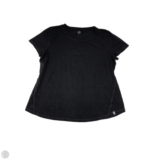 Top Short Sleeve Basic By Talbots In Black, Size: Xl