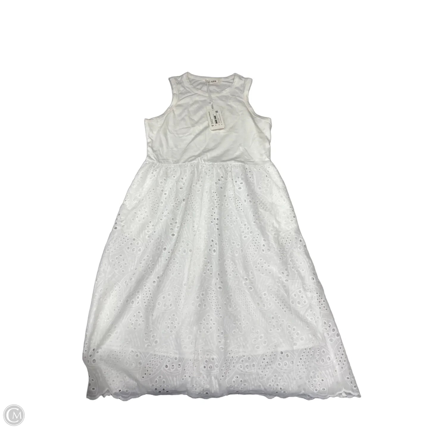 Dress Casual Maxi By Grace Karin In White, Size: 2x