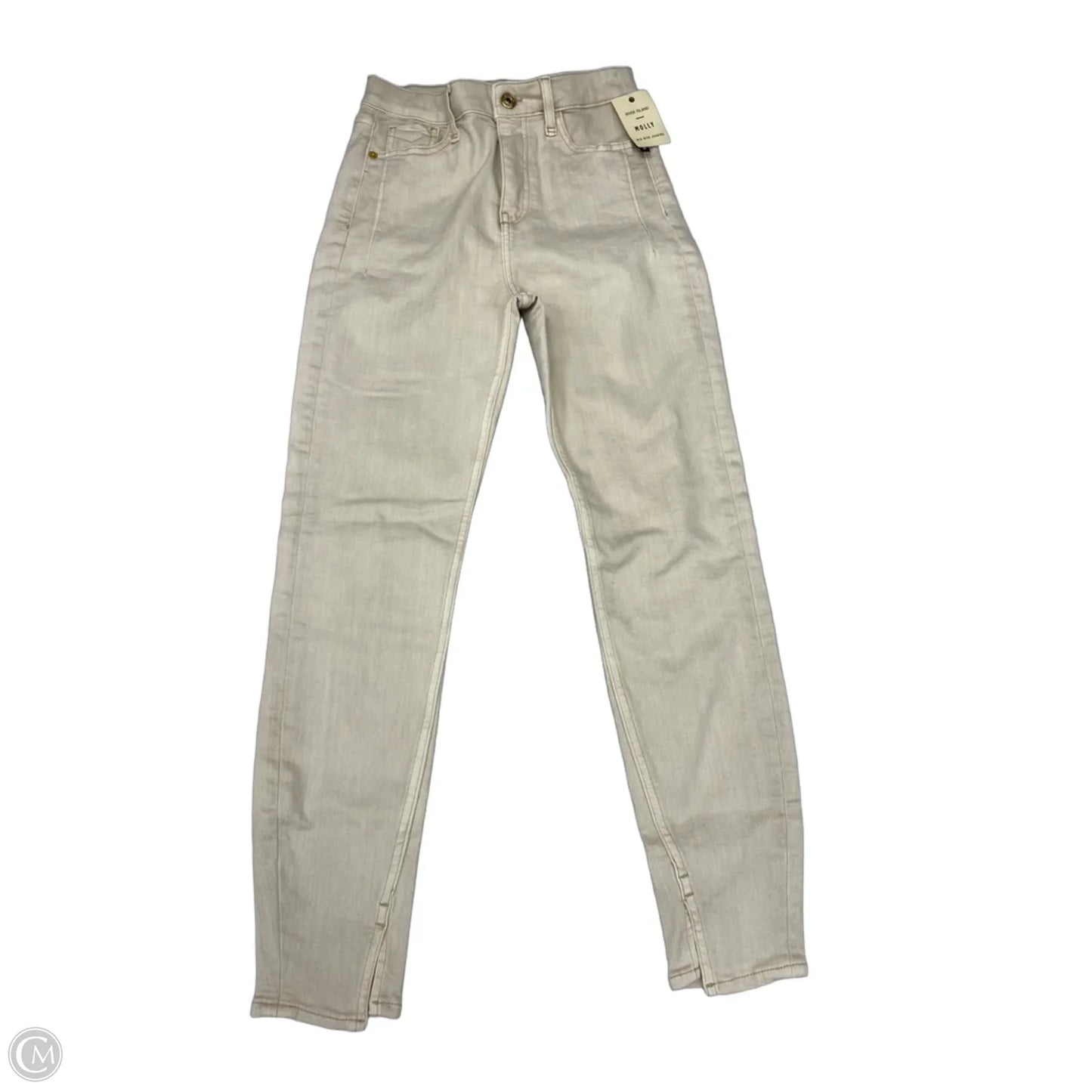 Jeans Jeggings By River Island In Cream, Size: 8