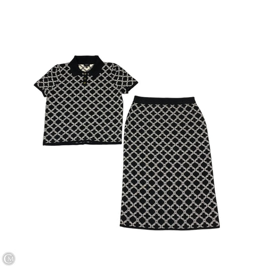 Skirt Set 2pc By Talbots In Black & White, Size: 8