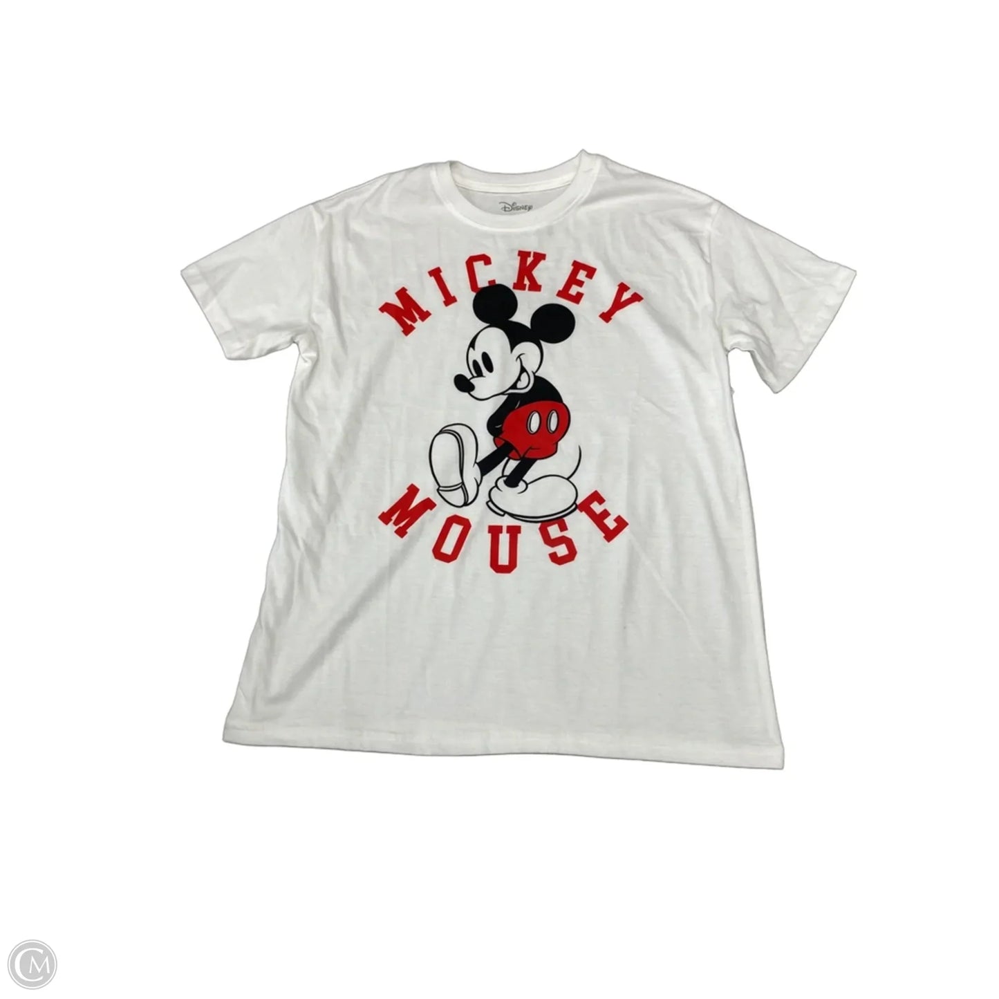 Top Short Sleeve Basic By Disney In White, Size: S