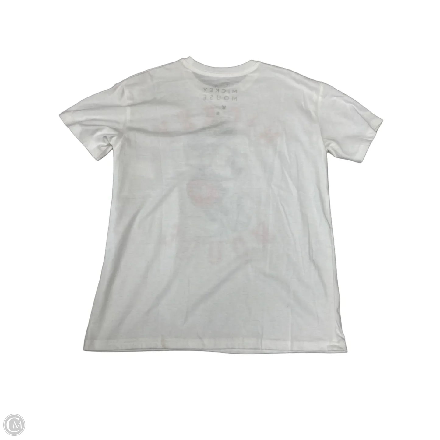 Top Short Sleeve Basic By Disney In White, Size: S