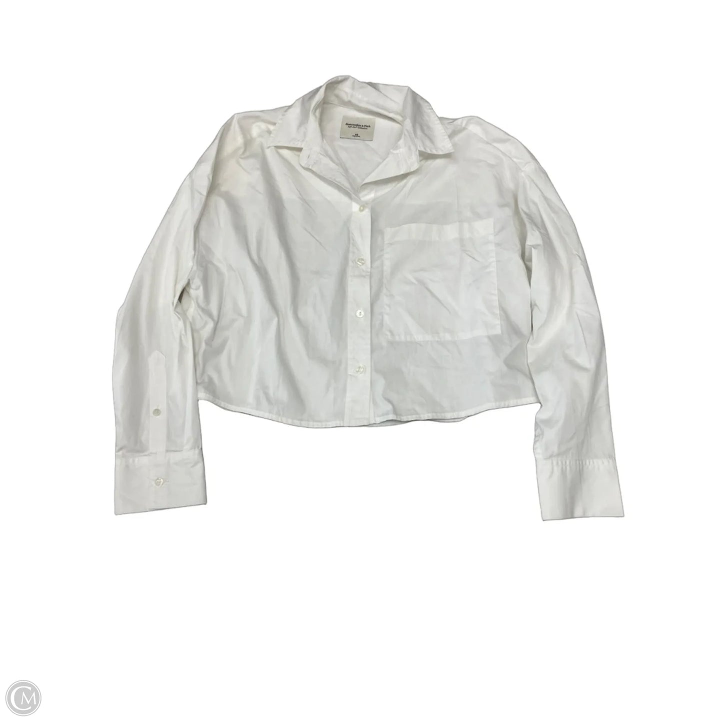 Top Long Sleeve Basic By Abercrombie And Fitch In White, Size: Xs