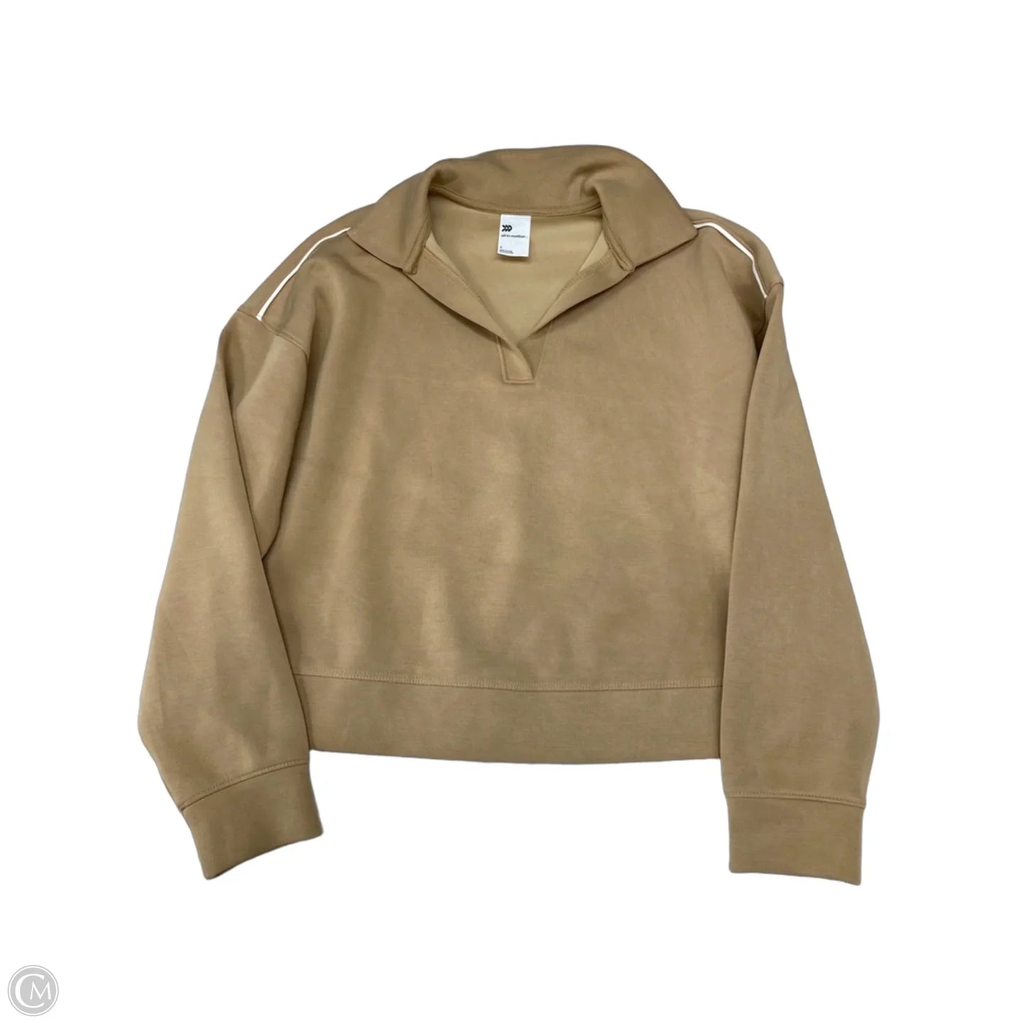 Athletic Sweatshirt Collar By All In Motion In Tan, Size: S