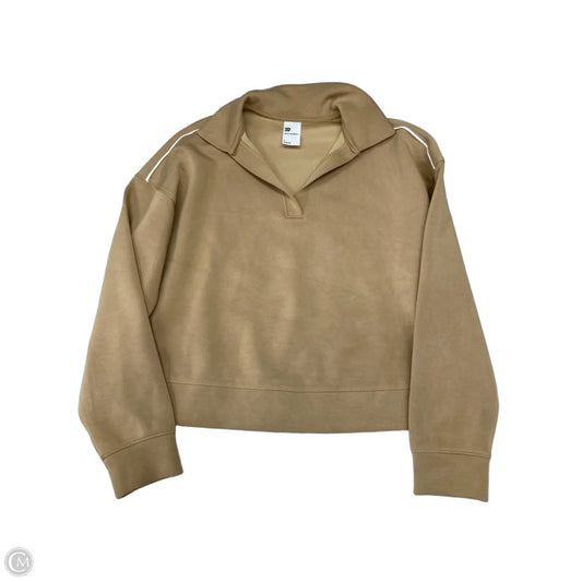 Athletic Sweatshirt Collar By All In Motion In Tan, Size: S