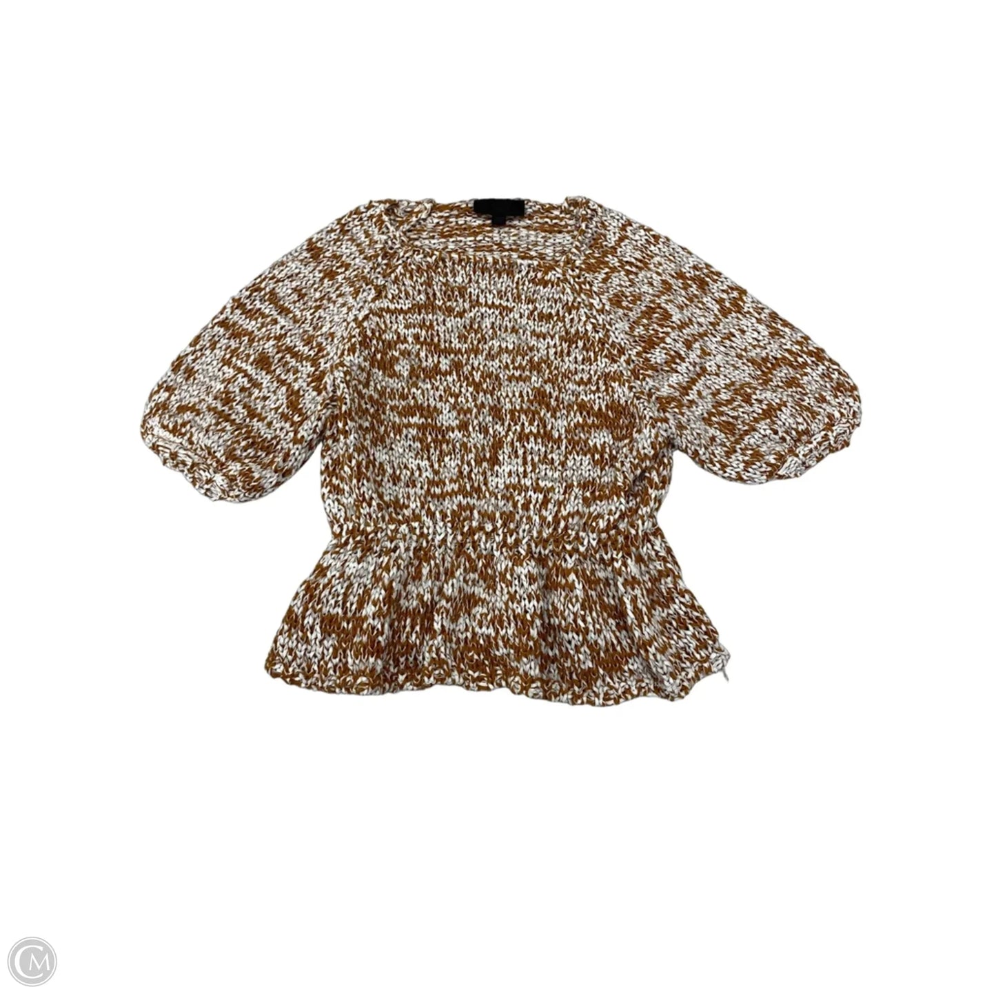 Sweater By Zara In Brown & White, Size: Xs