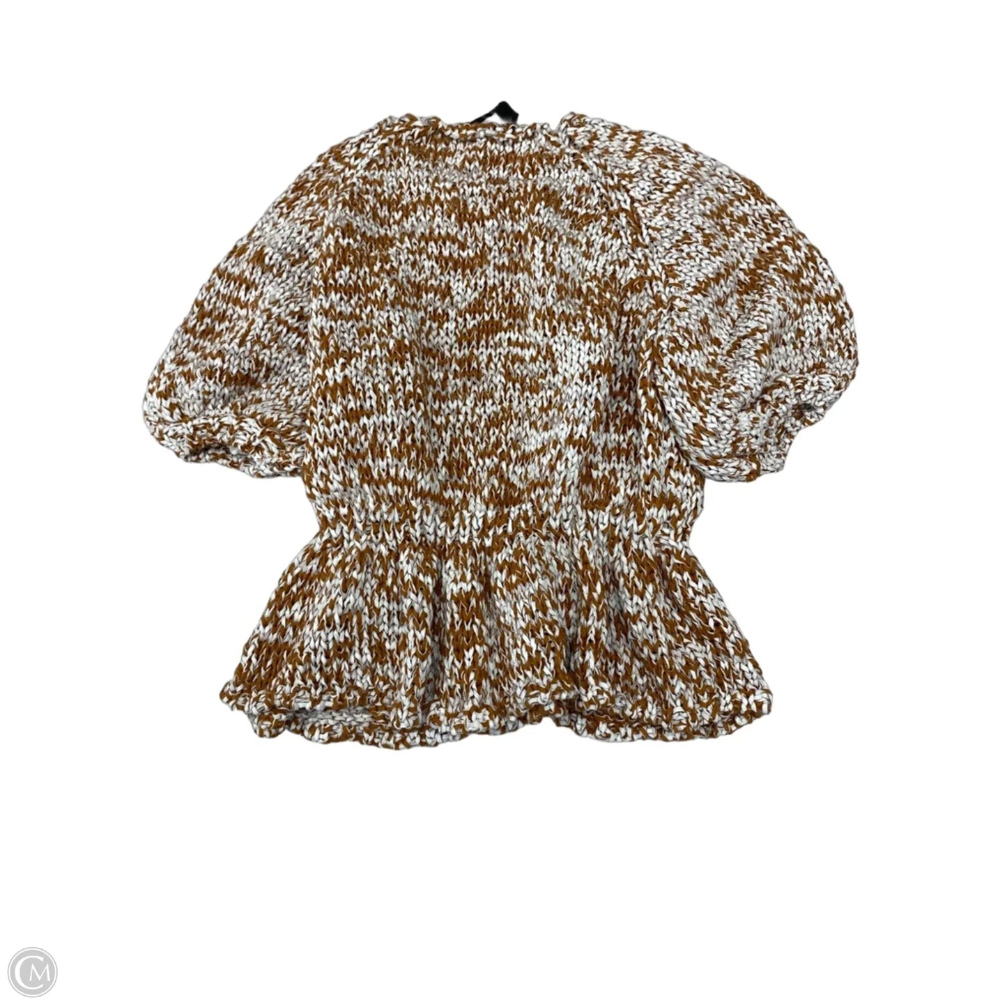 Sweater By Zara In Brown & White, Size: Xs