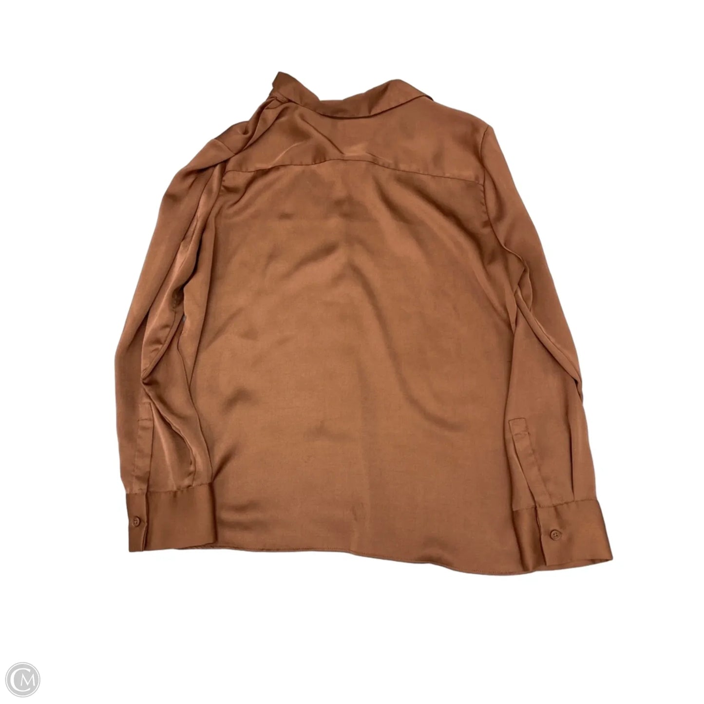 Blouse Long Sleeve By A New Day In Copper, Size: L