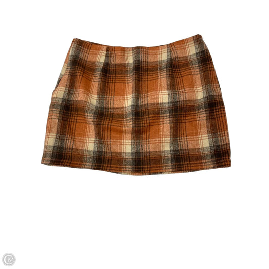 Skirt Mini & Short By Clothes Mentor In Plaid Pattern, Size: 12