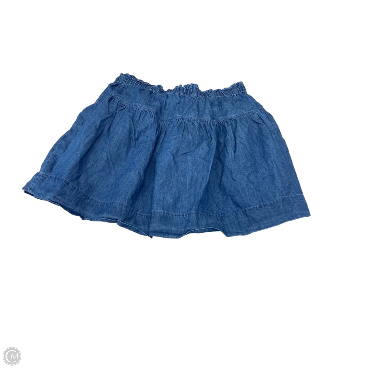 Skirt Mini & Short By Free Assembly In Blue Denim, Size: 18