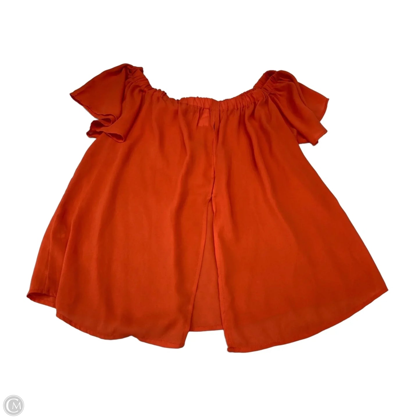 Blouse Short Sleeve By Live 4 Truth In Orange, Size: Xl