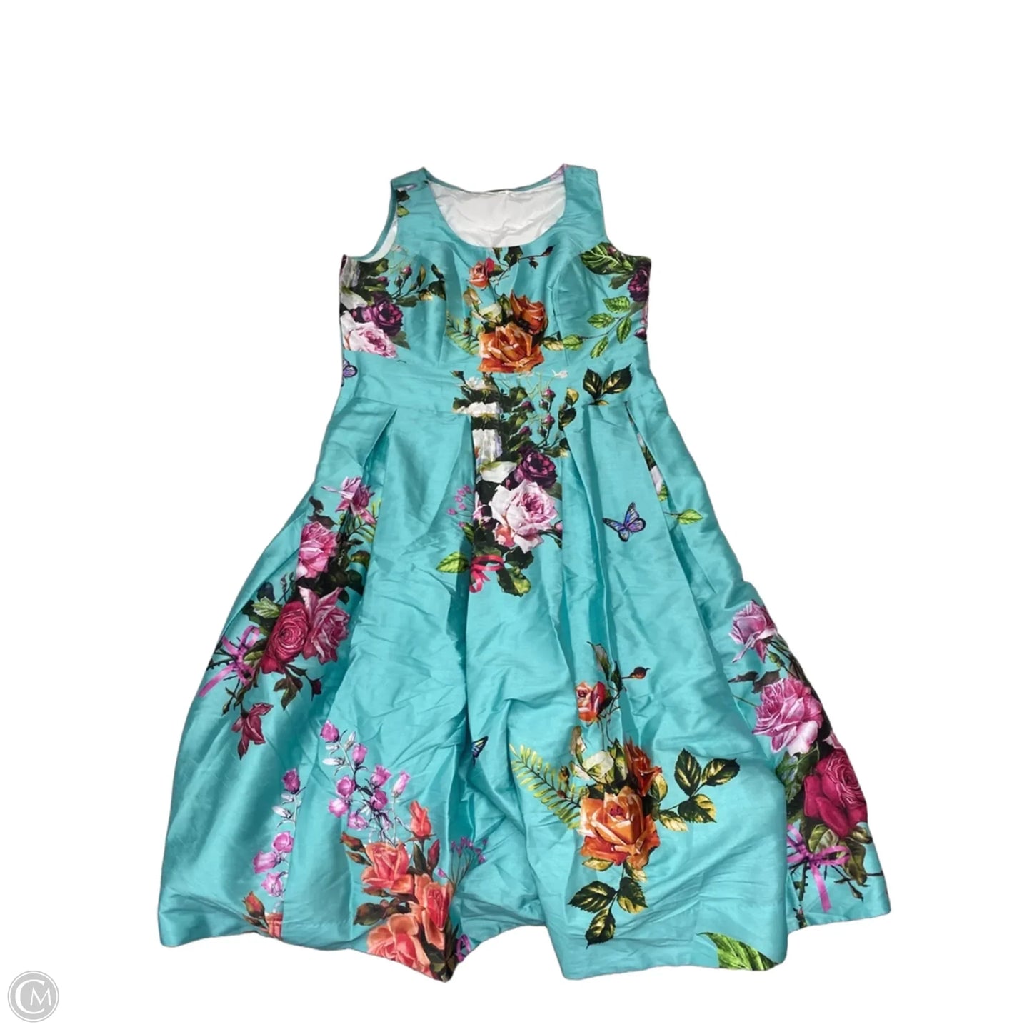 Dress Casual Maxi By Eshakti In Blue, Size: 2x