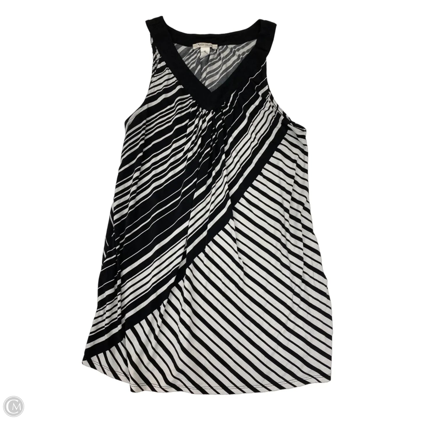 Blouse Sleeveless By White House Black Market In Black & White, Size: Xl