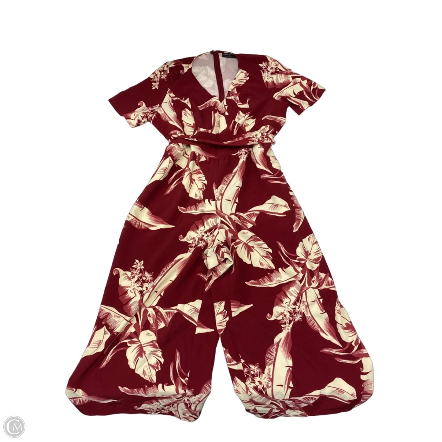 Jumpsuit By Lane Bryant In Red & White, Size: 2x