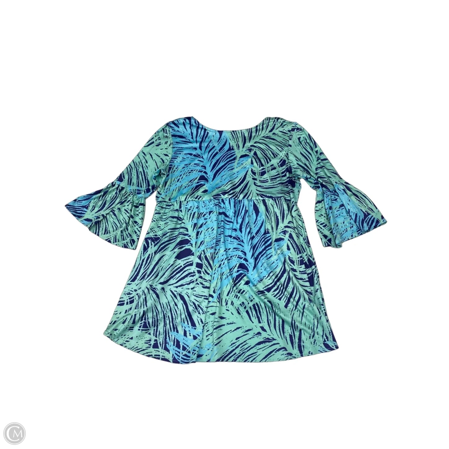 Tunic 3/4 Sleeve By Cmc In Blue, Size: 2x