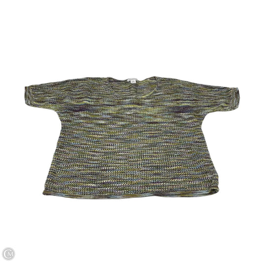 Sweater Short Sleeve By Liz Claiborne In Multi-colored, Size: Xl