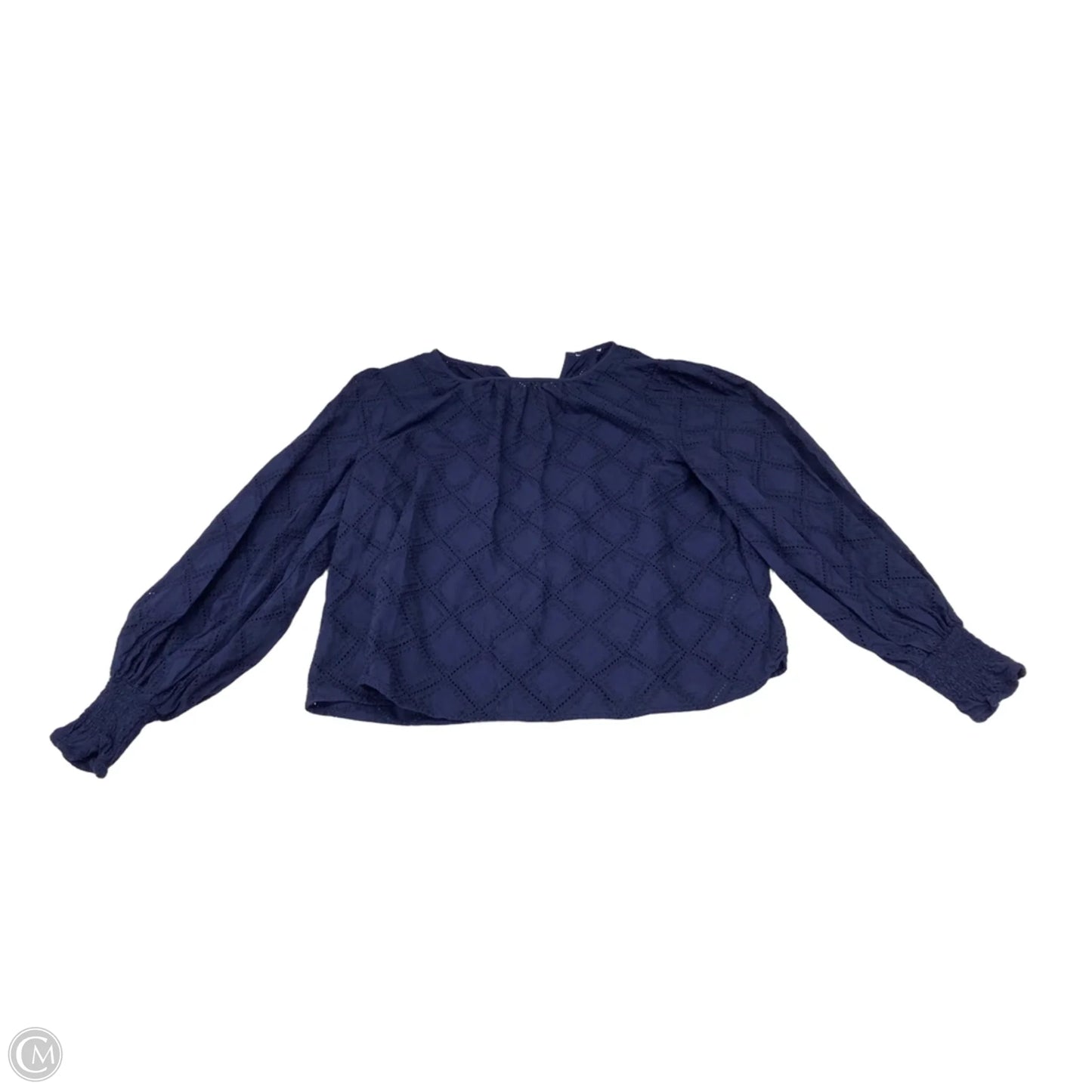 Top Long Sleeve By Clothes Mentor In Navy, Size: L