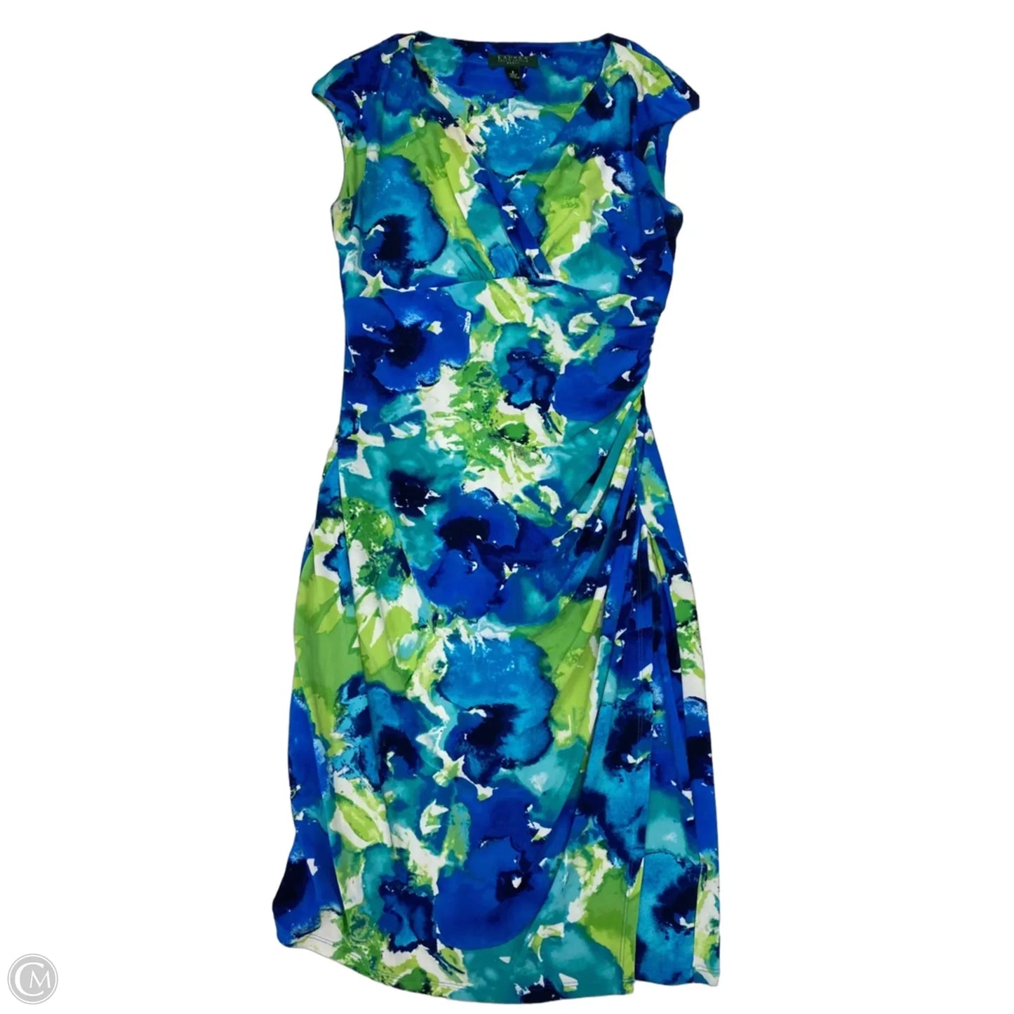 Dress Work By Lauren By Ralph Lauren In Blue, Size: M