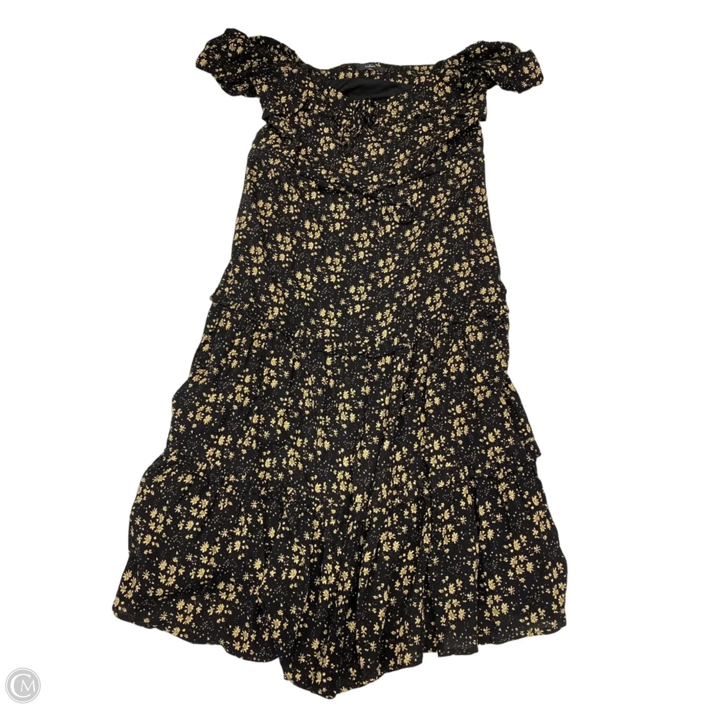 Dress Casual Maxi By Lulus In Black & Tan, Size: M