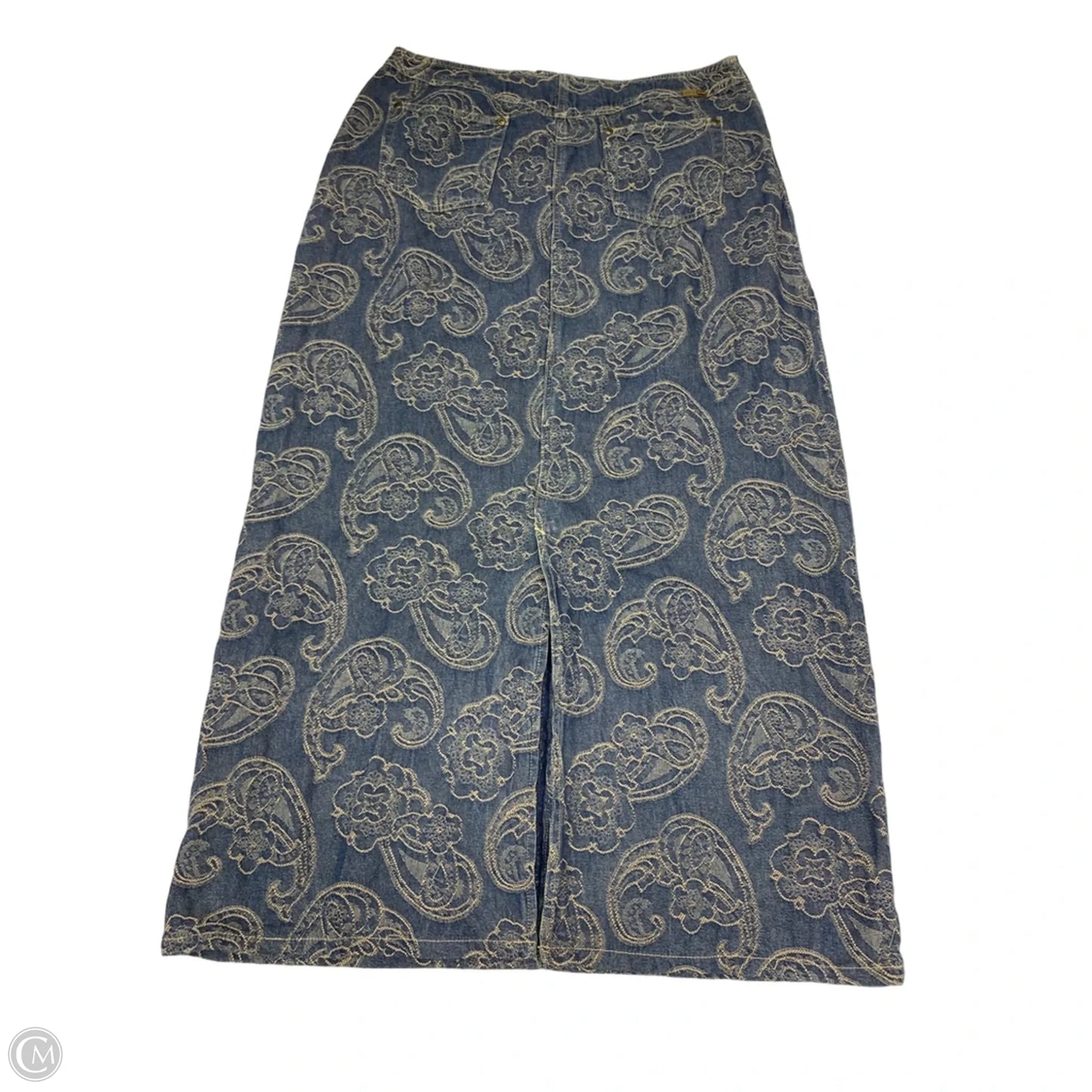 Skirt Maxi By Liz Claiborne In Blue Denim, Size: 12