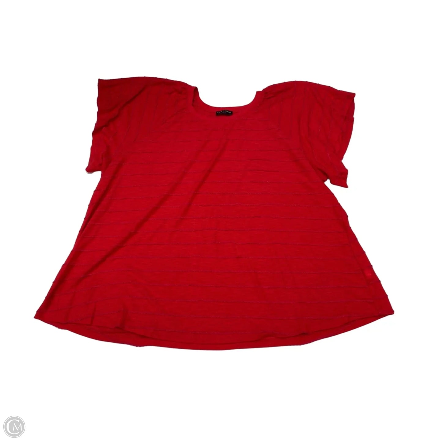 Top Short Sleeve Basic By Lane Bryant In Red, Size: 3x