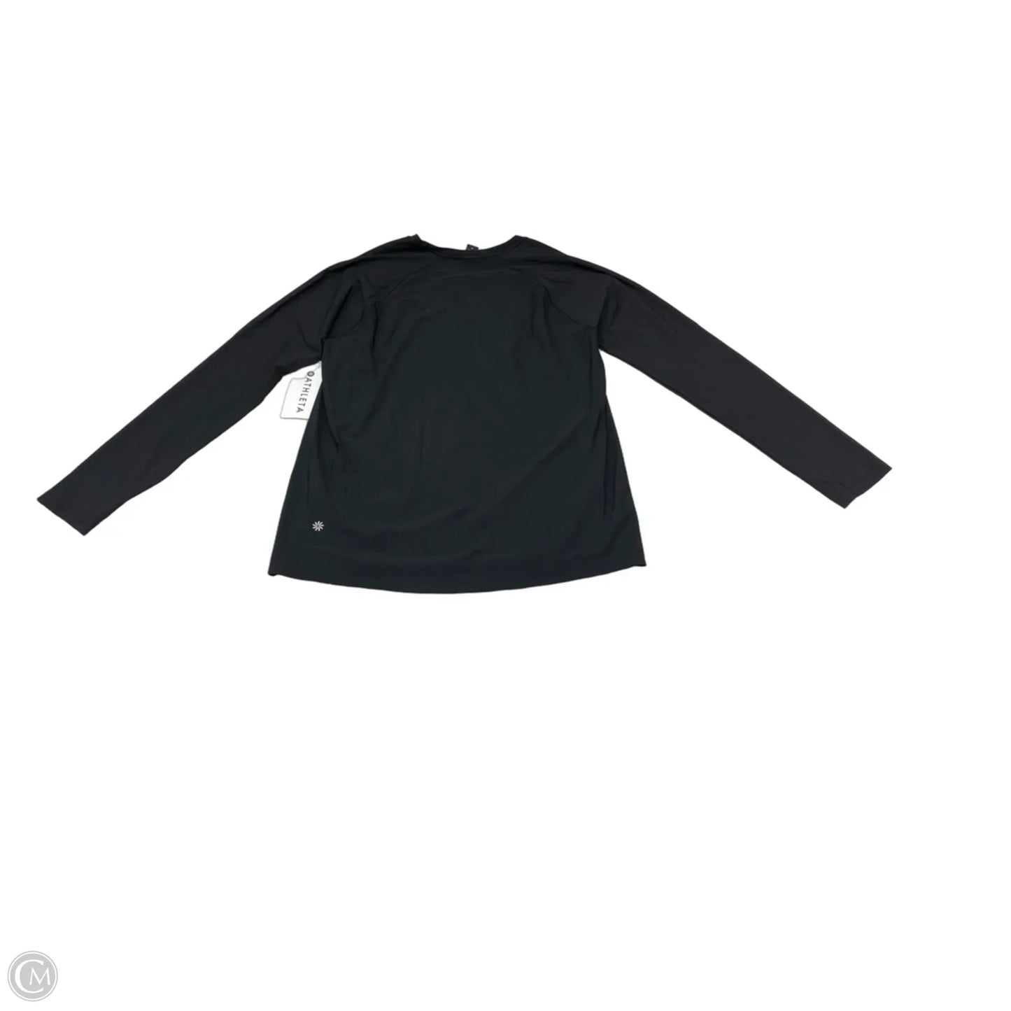 Athletic Top Long Sleeve Crewneck By Athleta In Black, Size: M