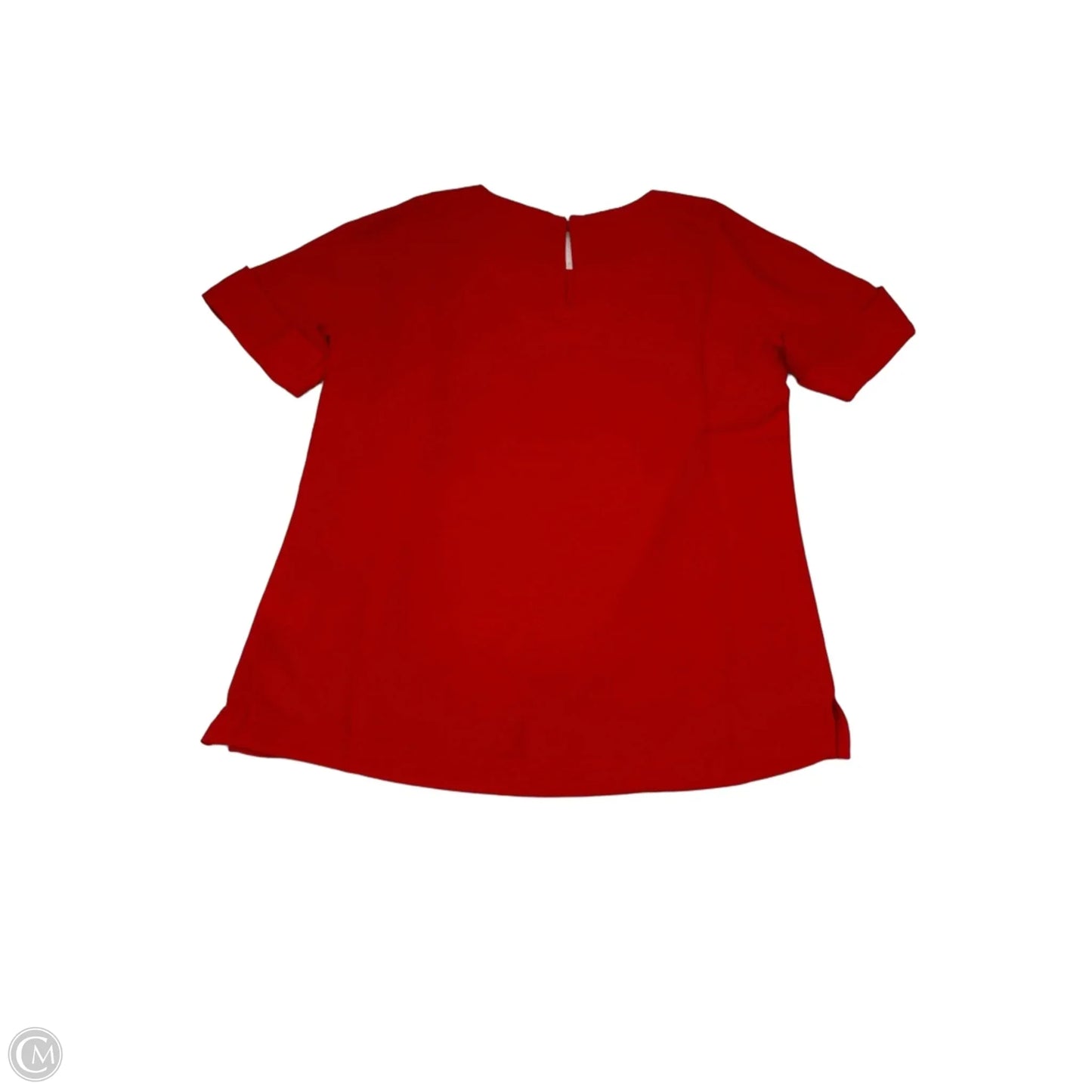 Blouse Short Sleeve By Cmc In Red, Size: S