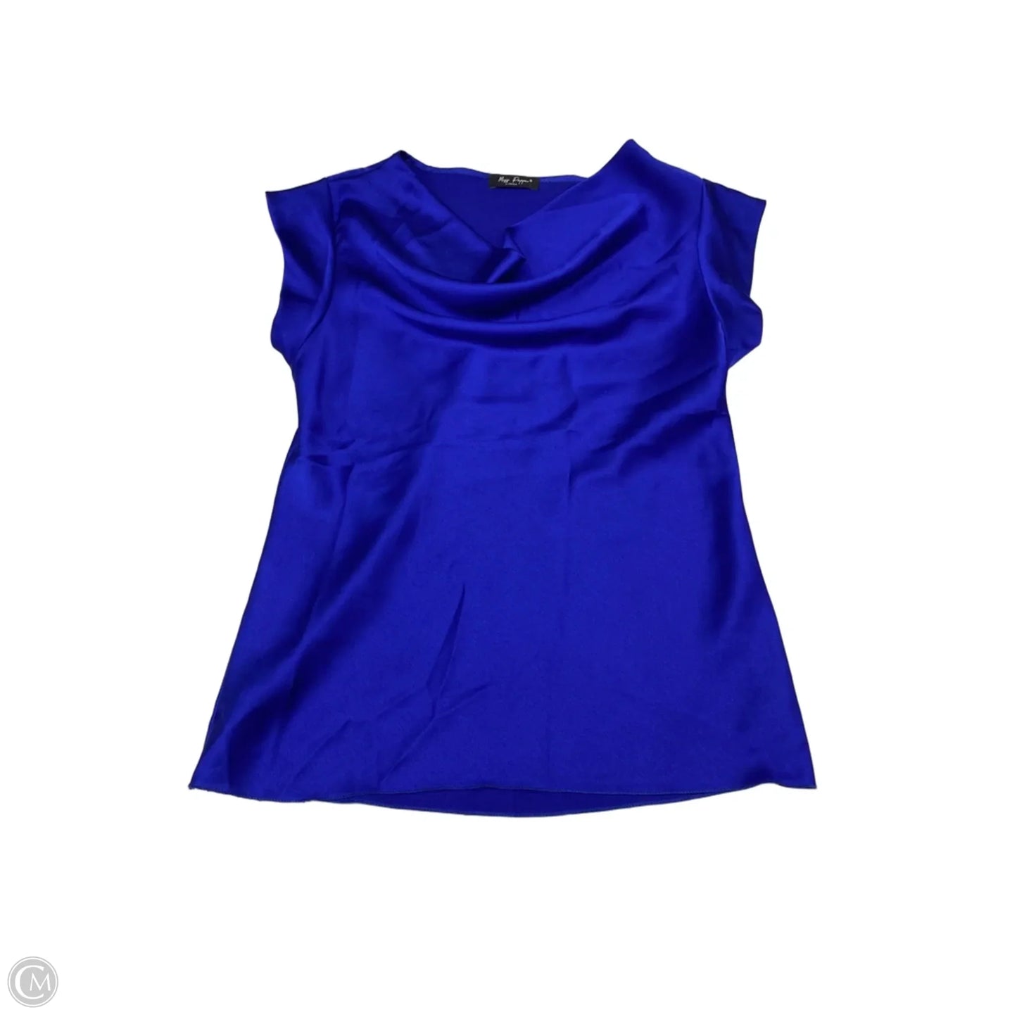 Blouse Short Sleeve By Clothes Mentor In Blue, Size: S