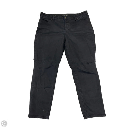 Jeans Boyfriend By Talbots In Black, Size: 14p