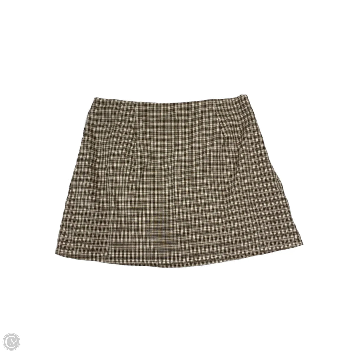 Skirt Mini & Short By Shein In Plaid Pattern, Size: 18