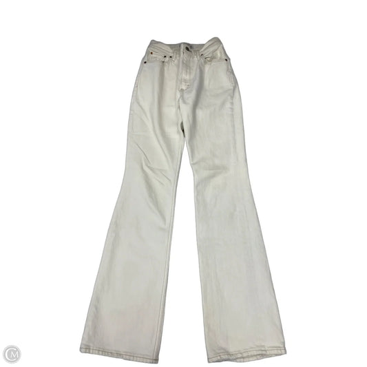 Jeans Boot Cut By Abercrombie And Fitch In Cream, Size: 0