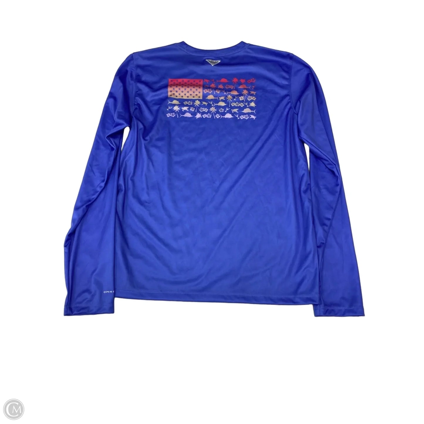 Athletic Top Long Sleeve Crewneck By Columbia In Purple, Size: L