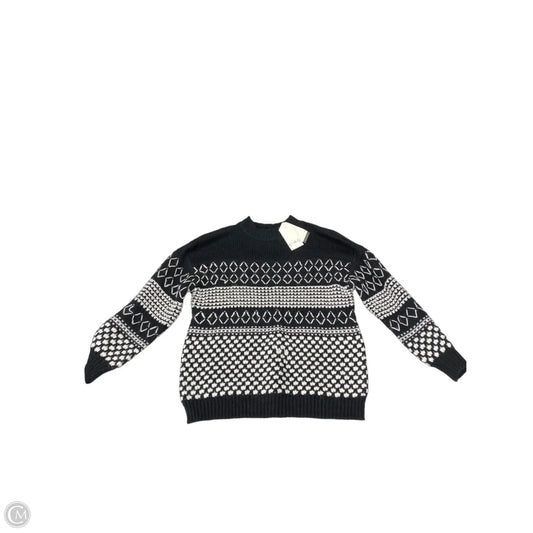 Sweater By Wonderly In Black & White, Size: M