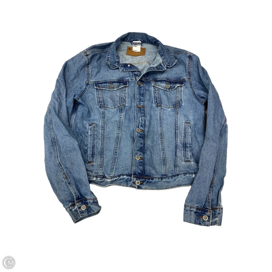 Jacket Denim By H&m In Blue Denim, Size: Xl