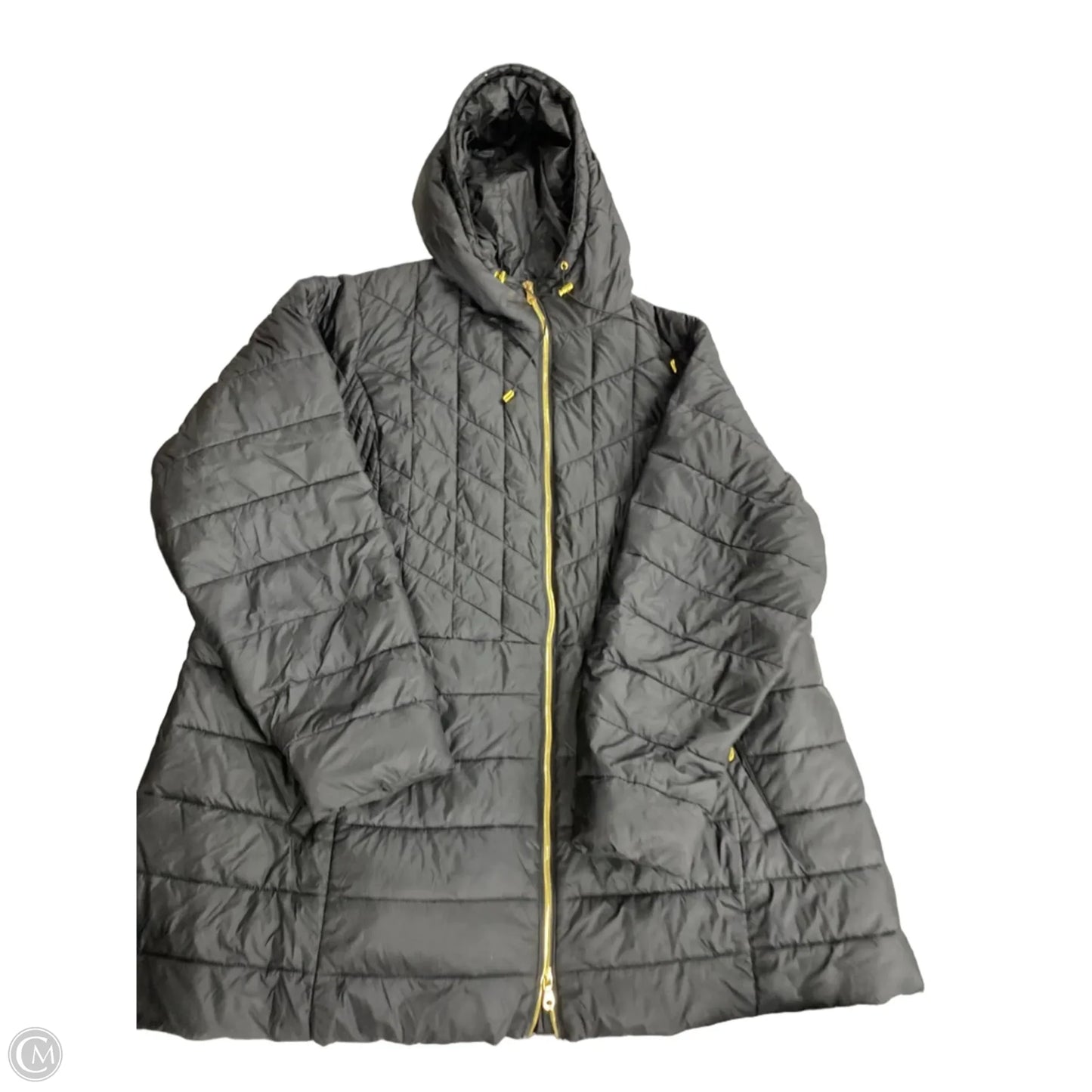 Coat Puffer & Quilted By Lane Bryant In Black, Size: 3x