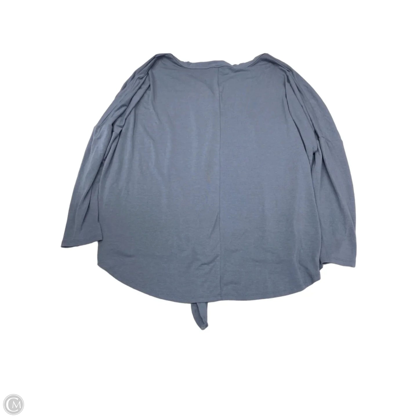 Top Long Sleeve By Zenana In Blue, Size: 3x
